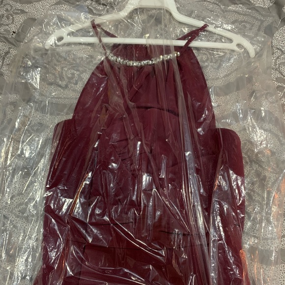 Burgundy Prom Dress - Picture 1 of 5
